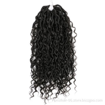 MYZYR Goddess Locs Crochet Hair Extensions Synthetic Twist Braids Hair Locks Crochet braids For Women 24 Strands 18inch Beauty